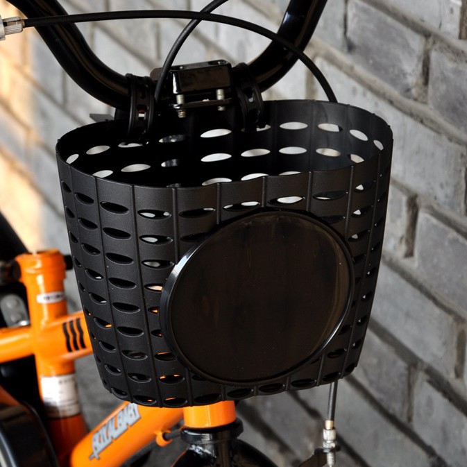 Корзина для детского велосипеда/трицикла/скутера/коляски и других детских транспортных средств черная розовая