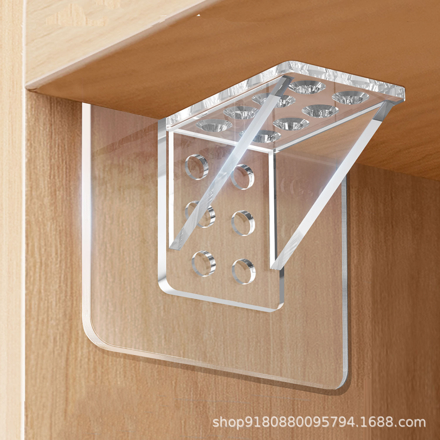 Улучшенная большая перегородка, поддержка без сверления, фиксирующая опора для разделителей шкафа, поддержка под углом 90 градусов