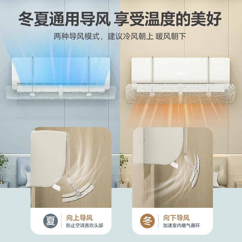 Water ripple air conditioner wind deflector anti-direct air conditioning wall-mounted air outlet curtain wind deflector universal baffle for confinement