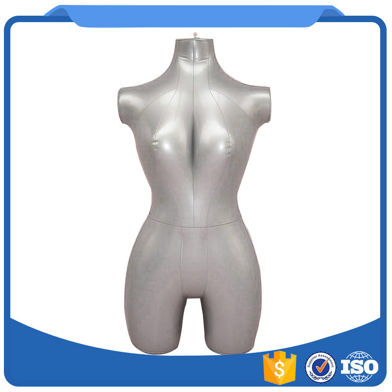 Inflatable female model half-length mannequin window props women's clothing with trouser table women's clothing display stand