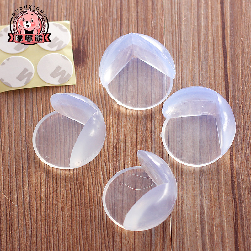 Защита углов стола Doodle Bear для детей, защитные уголки из ПВХ, утолщенные прозрачные сферические антиударные уголки