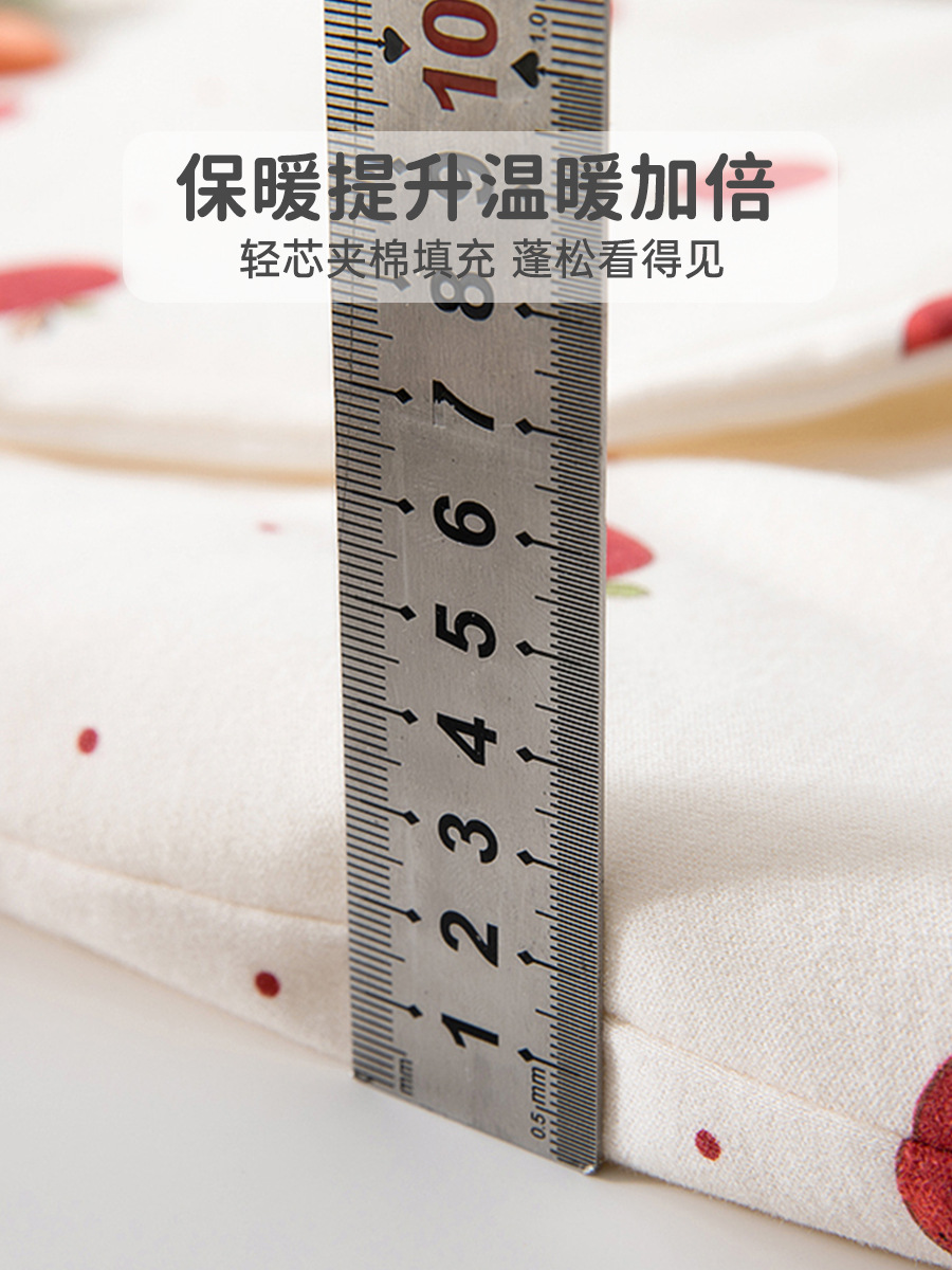 Baby Winter Quilted Jumpsuit for Baby Girl Casual Style Crawler Suit 80g Autumn and Winter Outing Clothes Home Clothes