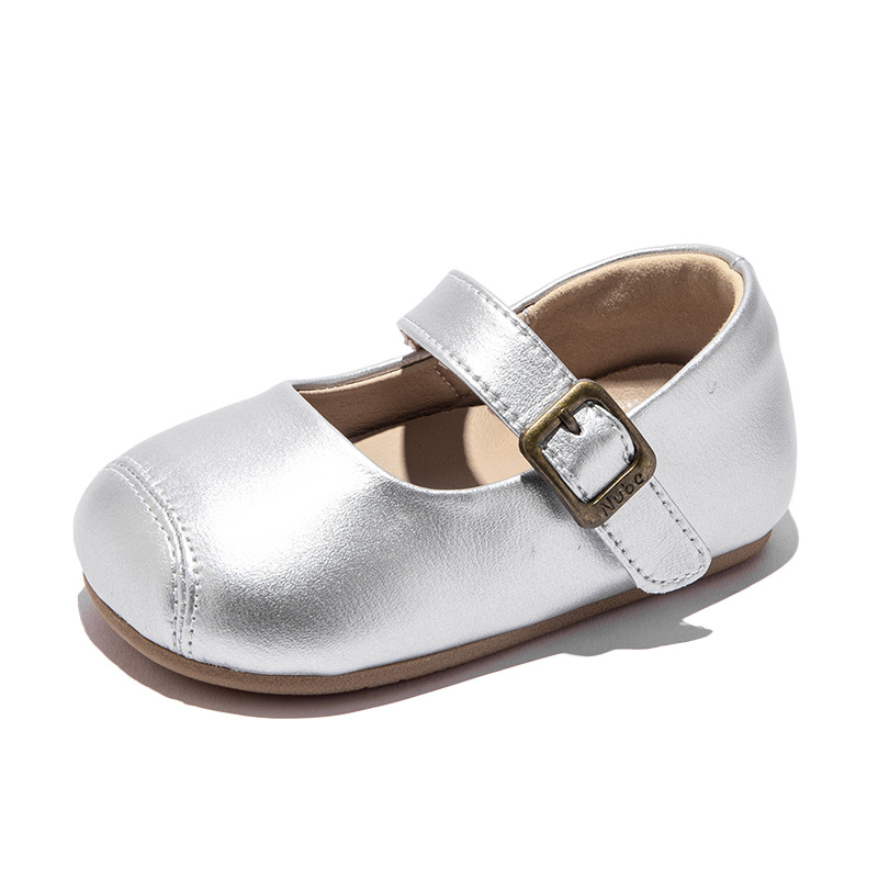 Genuine Leather Baby Girl Princess Toddler Shoes Simple Autumn New Girls Leather Shoes Baby Soft Sole Shoes Dropshipping