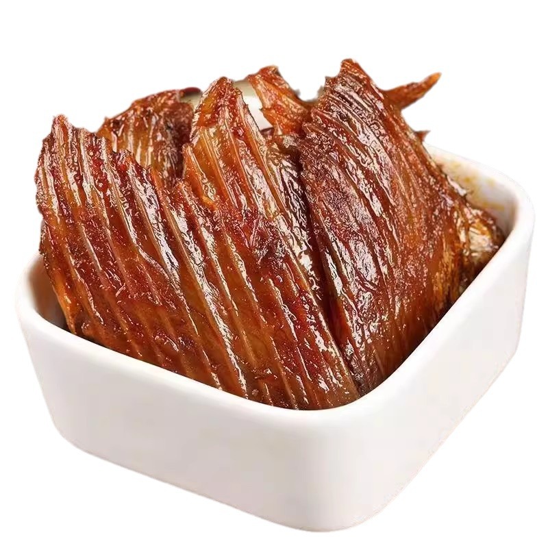 Good Photo Gold Fishing Fin Shark's Fin Shark's Fin Hunan Specialty Good Oomu Fish Chop Instant Spicy Snacks