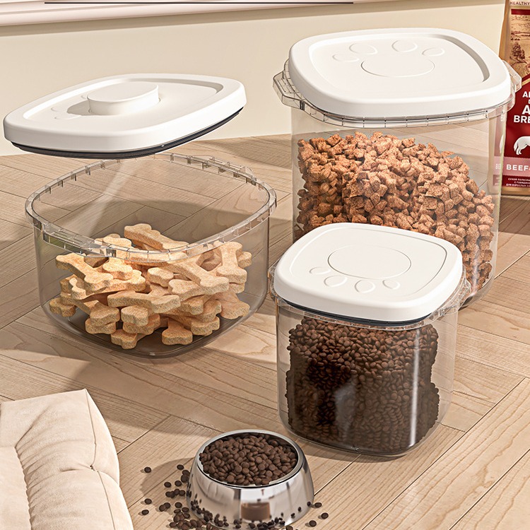 Cat Food Storage Bucket Dog Food Sealed Bucket Cat Pet Food Storage Bucket Sealed Storage Household Food Box