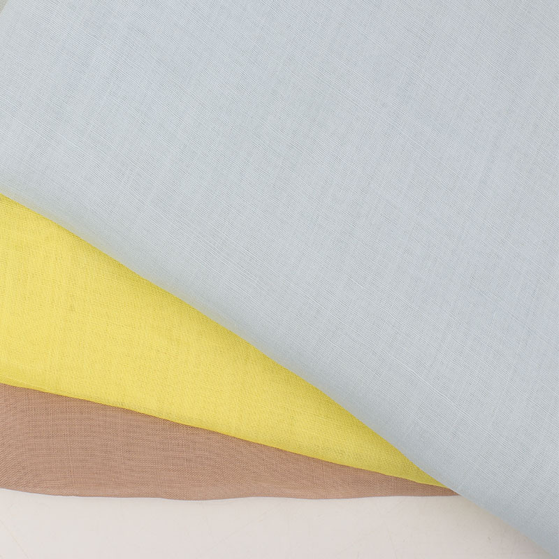 100-Count Summer Thin and Sheer High-Count Ramie Fabric for Dresses, Shirts, and Skirts, Pure Ramie Material, All-Cotton Fabric