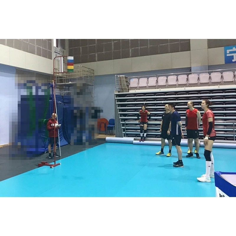 Vertical Jump Test Rod for Youth Fire Service, Basketball Volleyball Indoor Physical Fitness Vertical Jump Test with Rotating Colored Strips