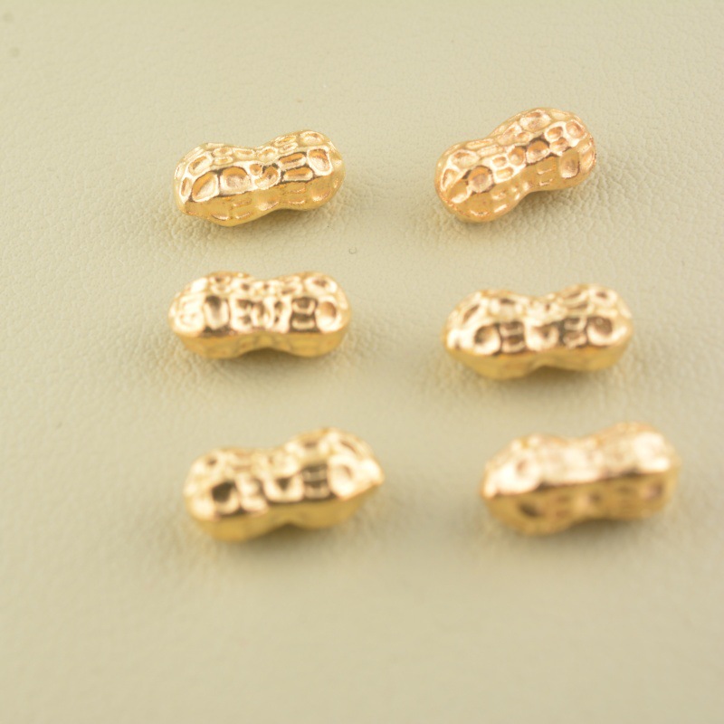 Mini Golden Imitation Gold Ingot Sand Gold Solid Chinese Ingot Imitation Gold Melon Seeds Small Gold Beans Cornucopia Decorative Ornaments