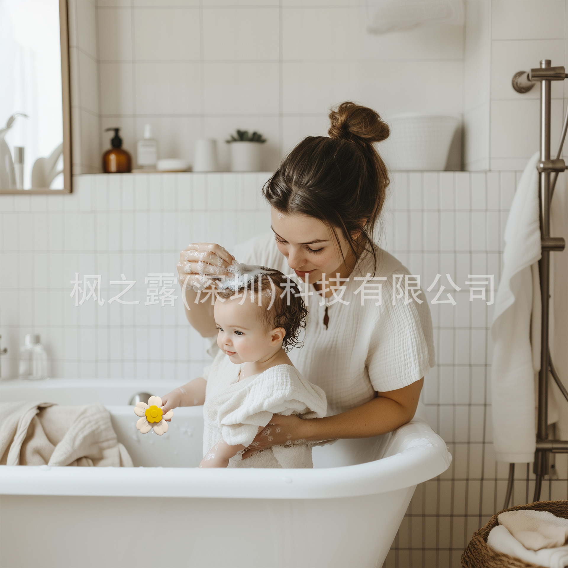 Amazon Cross-Border New Product Flower Children's Sensory Toy Rudder Bath Toy Food Grade Silicone Rotating Toy