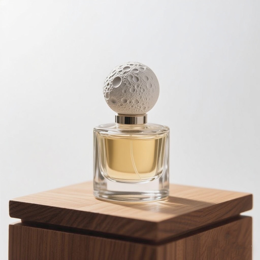 Omk Environmentally Friendly Stone Material Accessible Luxury Perfume Bottle Cap Ornaments Moon Texture Customization
