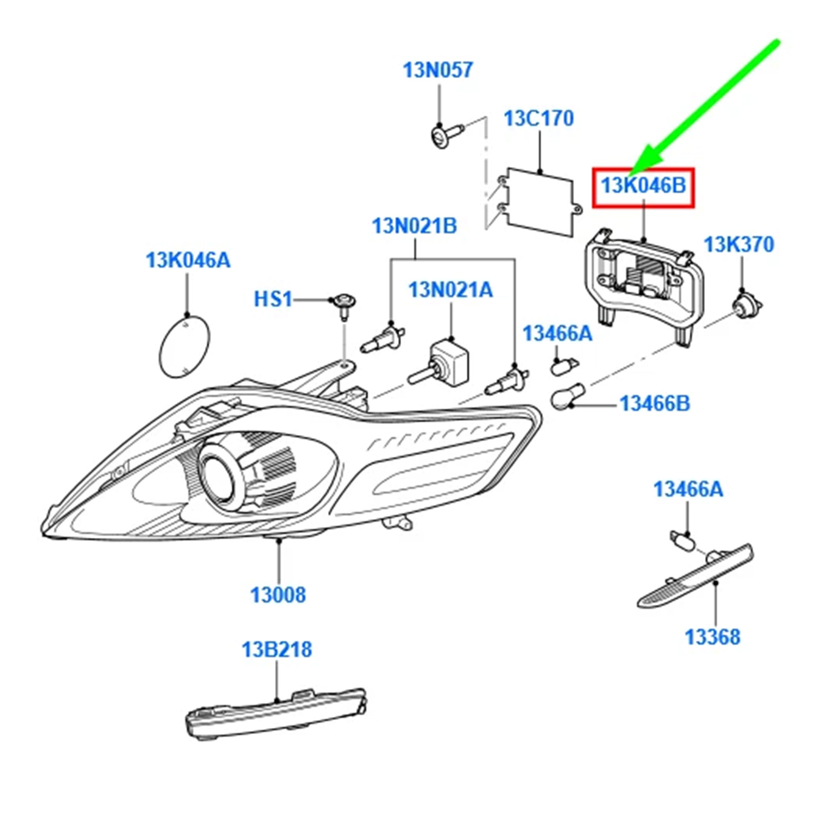 Suitable for Ford Mondeo Mk4 Front Left Headlight Bulb Cover 1751569 Headlight Rear Cover Plastic Dustproof Rubber