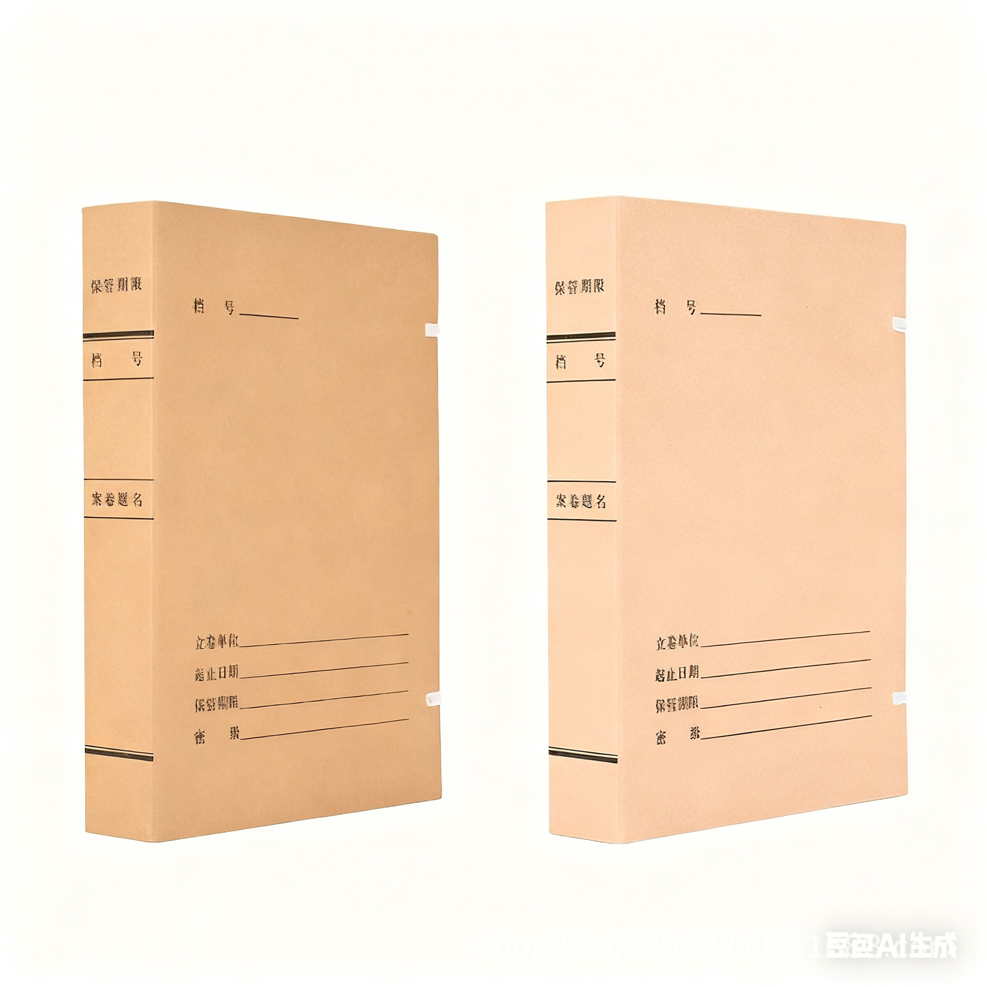 New Technology File Box Acid-Free Kraft Paper Imported Kraft Paper File Box Engineering Business File Box Support Customization