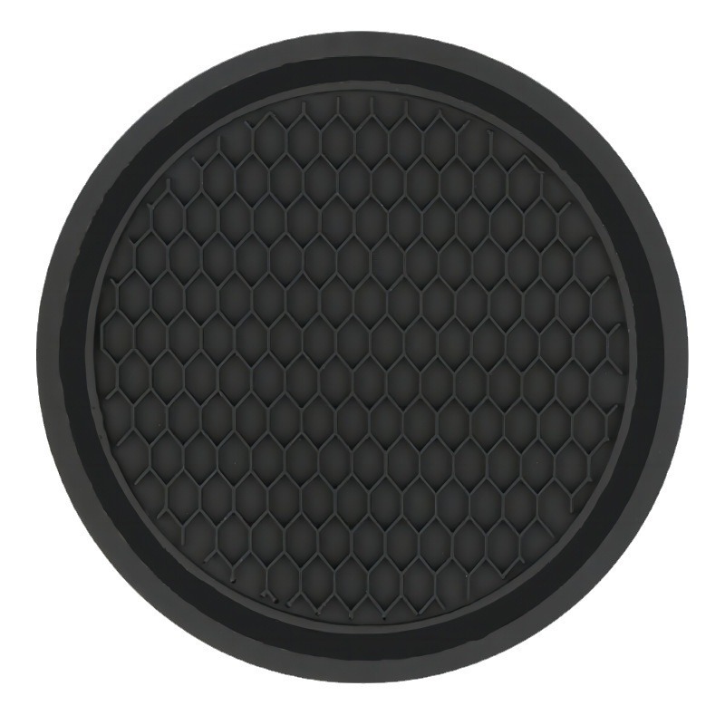 Cross-border Car Cup Mat Round Grid Car Anti-slip Cup Mat Heat Insulation Creative Storage Decoration