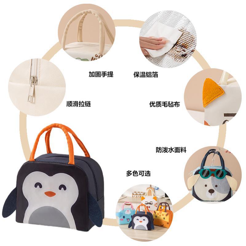 Foreign trade hot lunch bag lunch bag lunch bag office workers with lunch box handbag aluminum foil cotton thick insulation bag