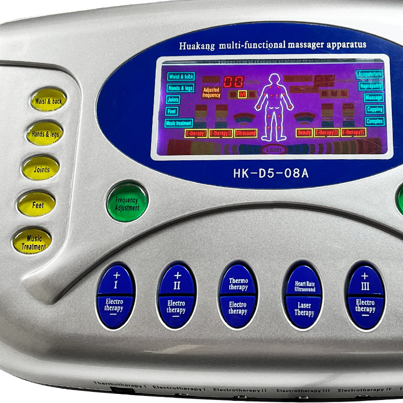 Cross-Border English Multi-Function Computer Low and Medium Frequency Electrotherapy Instrument Pulse Variable Frequency Hot Compress Laser Physiotherapy Instrument Massager