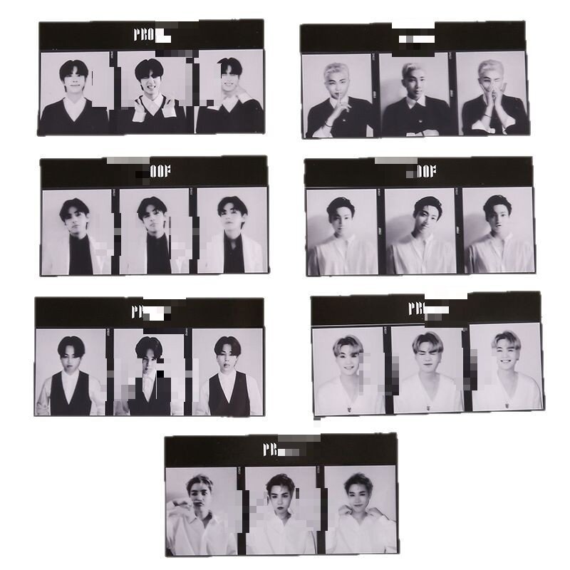 Junior Group Jungkook, Kim Taehyung, Jungkook Proof Same Style 3-Square Film Photo Card