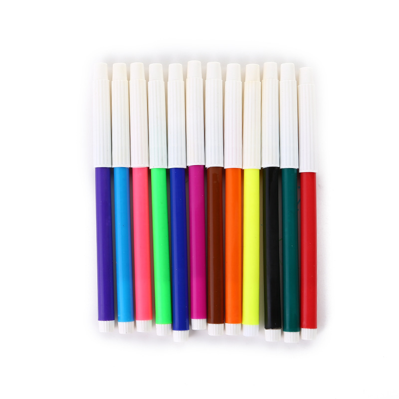 Factory production art supplies graffiti painting brush foreign trade production bag 12 color watercolor pen color pen