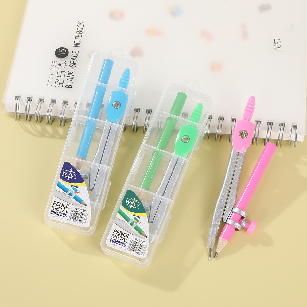 Циркуль с цветными карандашами для начальных школьников, канцелярские принадлежности для рисования, специальный инструмент для экзаменов