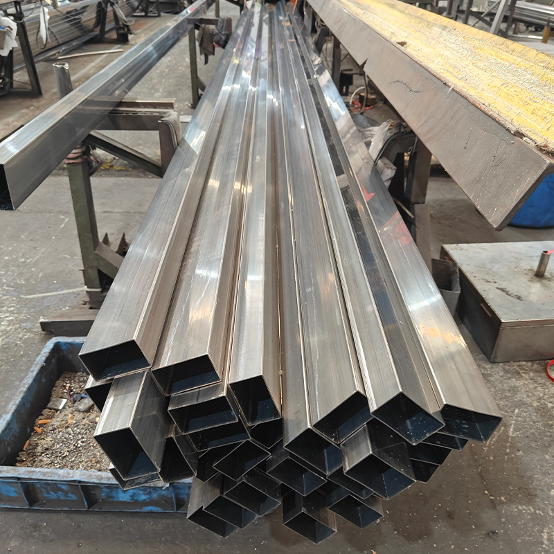 Manufacturer Supplies Stainless Steel Ink Brushed Rectangular Tube, Rough Rectangular Tube, Seamless Tube, and Seamless Square Tube