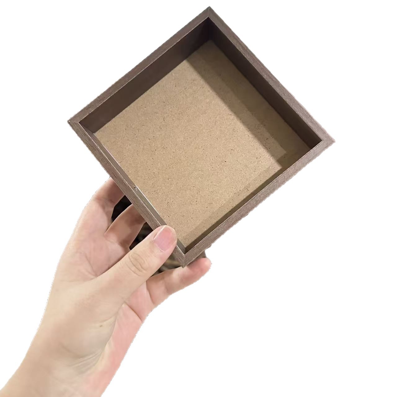 Direct Selling Walnut Jewelry Box Drawer Accessories Density Board Jewelry Display Tray Drawer Built-In Storage Tray