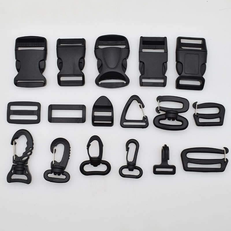 in stock supply luggage accessories plastic buckle waist bag buckle 1-5cm bag backpack buckle adjustment buckle wholesale