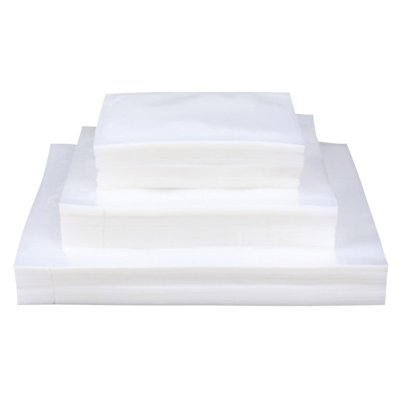 Vacuum Food Bag Wholesale Frozen Sealed Fresh-Keeping Bag Air-Exhaust Seafood Glossy Transparent Three-Sided Sealing Food Vacuum Bag