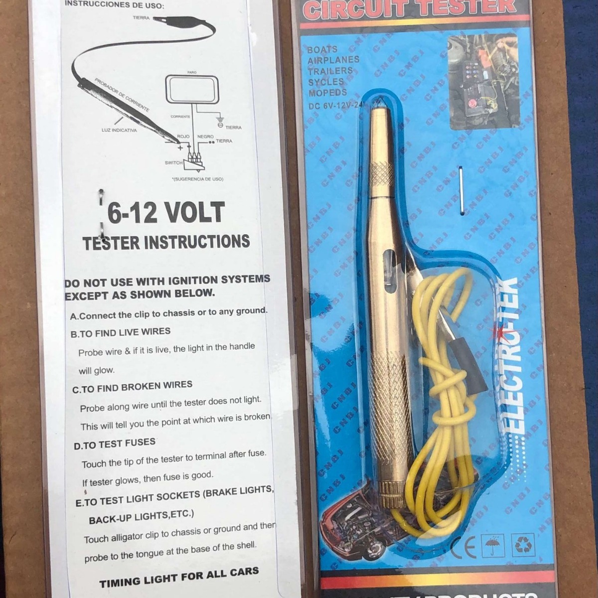 Car electroprobe car circuit detector detection instrument auto repair tool