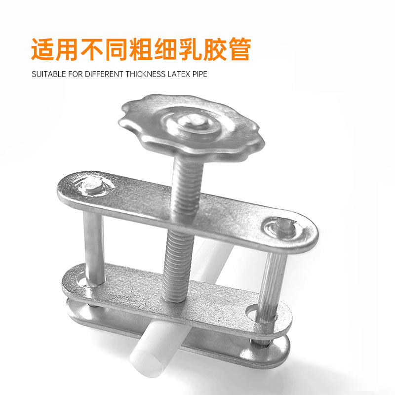 Galvanized Chemical Experimental Instrument Consumables Spring Water Stop Clamp Suitable for Multi-specification Rubber Latex Pipe Spiral Clamp
