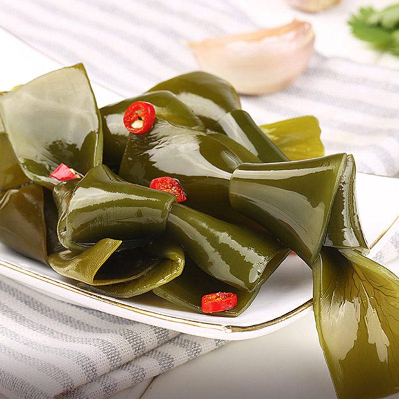 Herbal seaweed knot 100g box gauge 70 Packaging sour and spicy seafood snacks open bags instant snacks small packaging