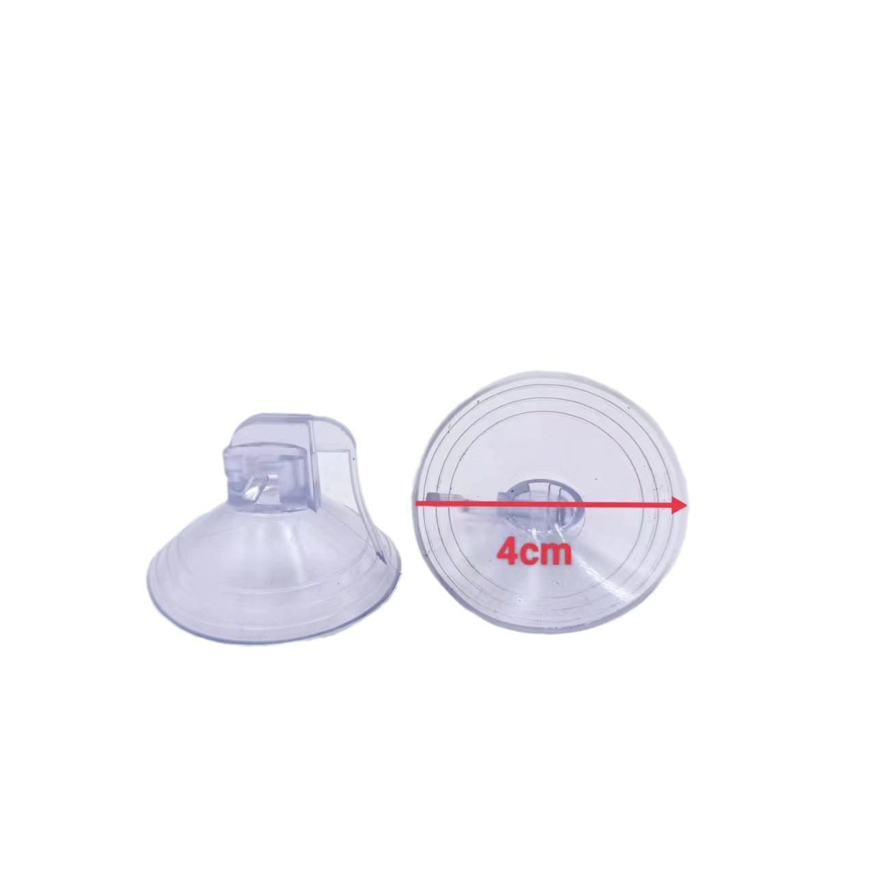 Factory direct 4.5cm -3.5cm sun shield suction cup transparent black dovetail car front gear sunshade suction cup