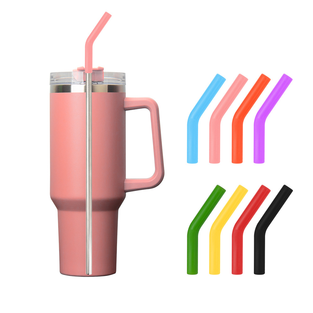 Силиконовый носик для автомобильного стакана с трубочкой 8мм 10мм, защитная крышка, противоцарапинный, противоожоговый набор