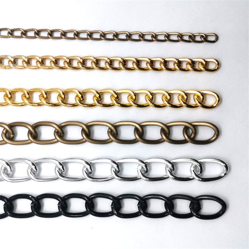 Iron encryption chain extension chain twisted chain fashion jewelry chain iron chain waist chain bag chain bracelet factory wholesale