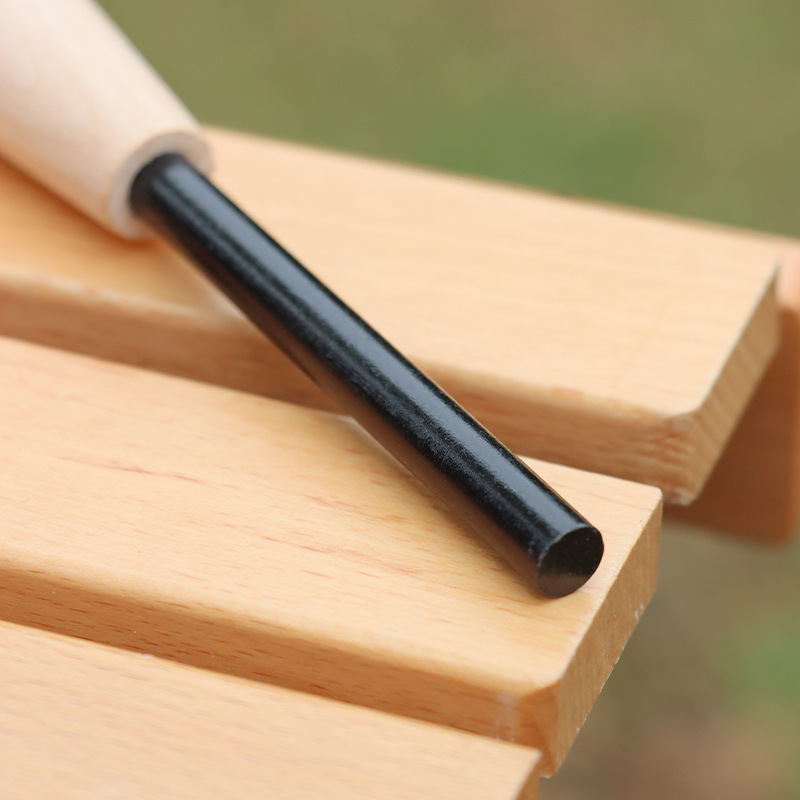 Outdoor blowpipe flint suit camping retractable stainless steel 5 section blowpipe solid magnesium rod