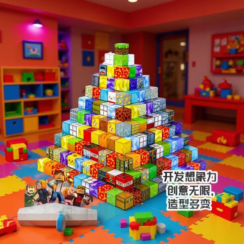 Магнитные строительные блоки для детей, образовательные игрушки, частицы для творчества и снятия стресса