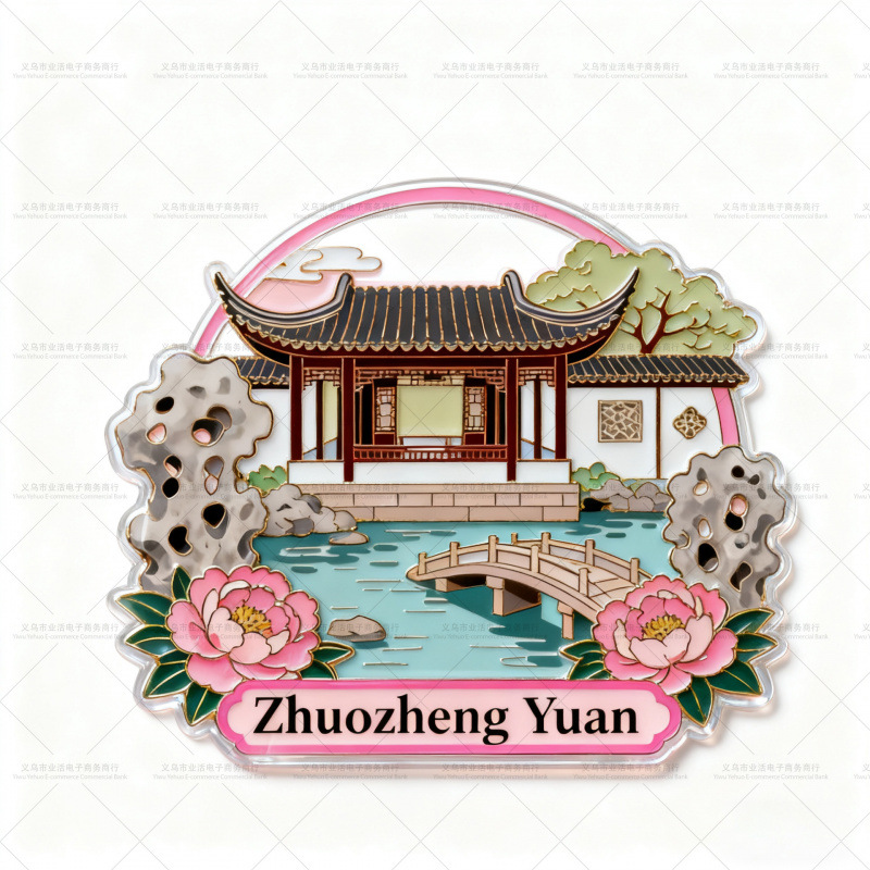 Acrylic China Scenic Refrigerator Magnet Great Wall Forbidden City West Lake Commemorative
