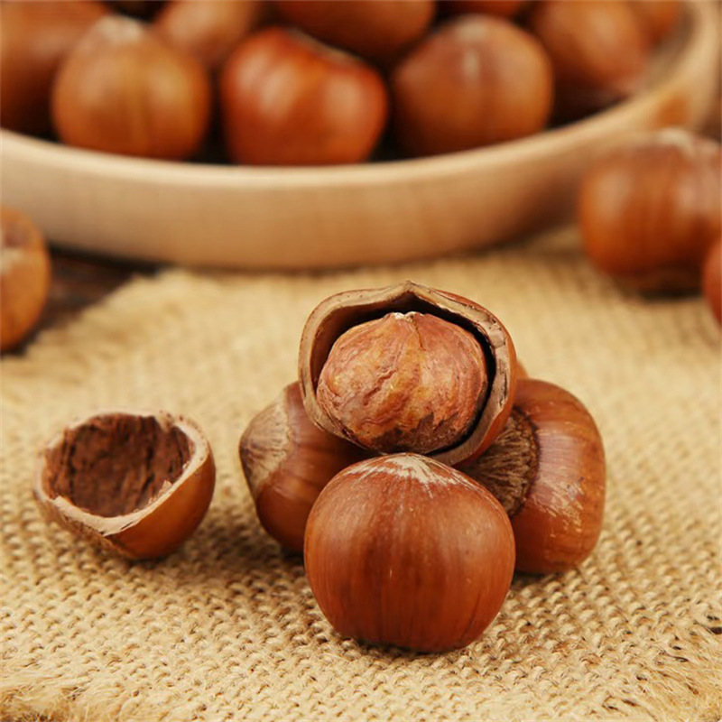 Hazelnuts Are a Specialty of Northeast China, Fresh, Shelled, Large Hazelnuts with Thin Shells, Roasted, Large Kernels, Original Flavor, No Additives, Nuts