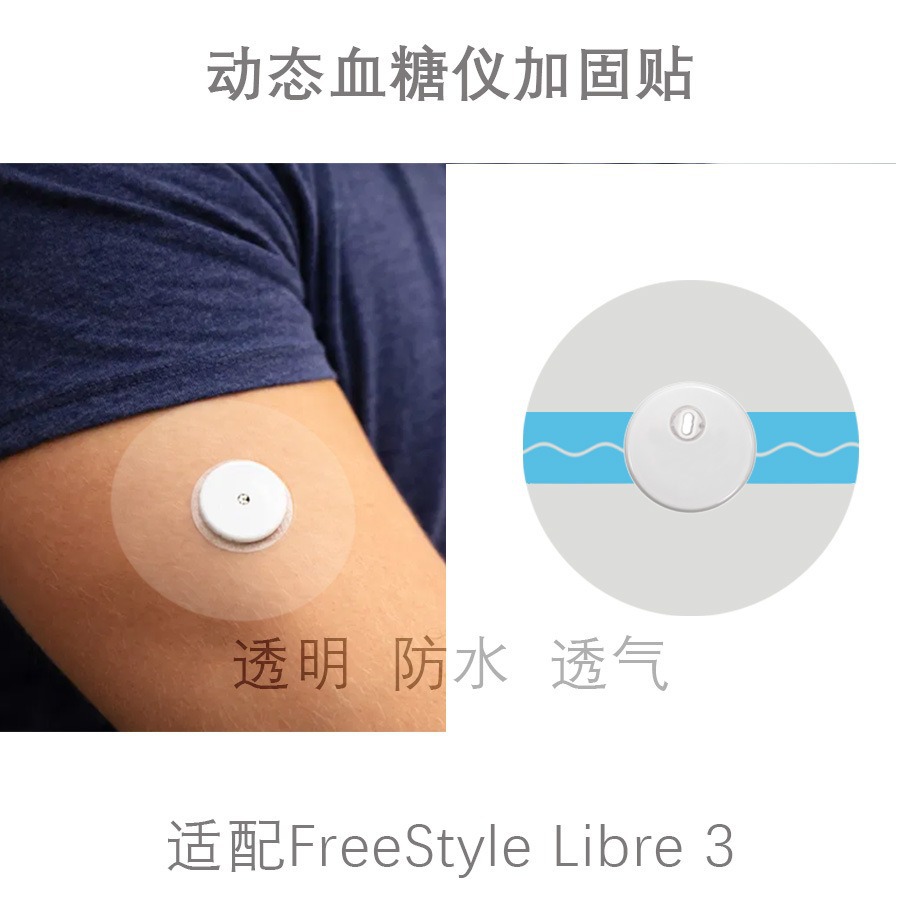 Динамический глюкометр с фиксированным патчем Ggm для плавания и купания, водонепроницаемый медицинский клей, адаптированный для Libre3