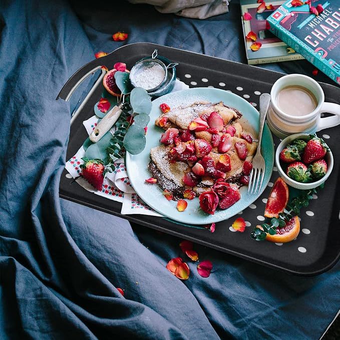 Plastic Tray Rectangular Binaural Hotel Serving Catering Tray Commercial Restaurant Special Non-Slip Tray