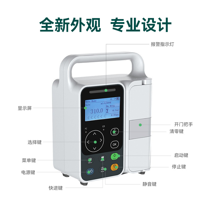 Customized Yongkang Ip3 Micro Infusion Device Fully Automatic Intravenous Infusion Pump Small Portable