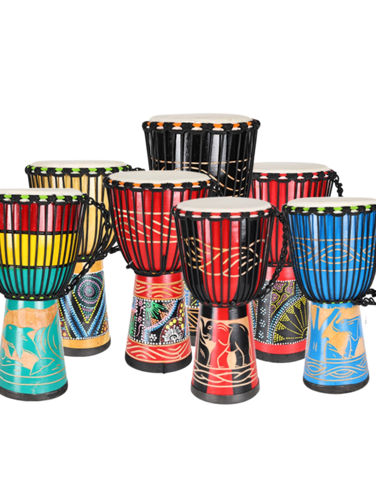 Note African drum Lijiang tambourine 8 inch 10 inch 12 inch goat skin beginner goat skin tambourine kindergarten