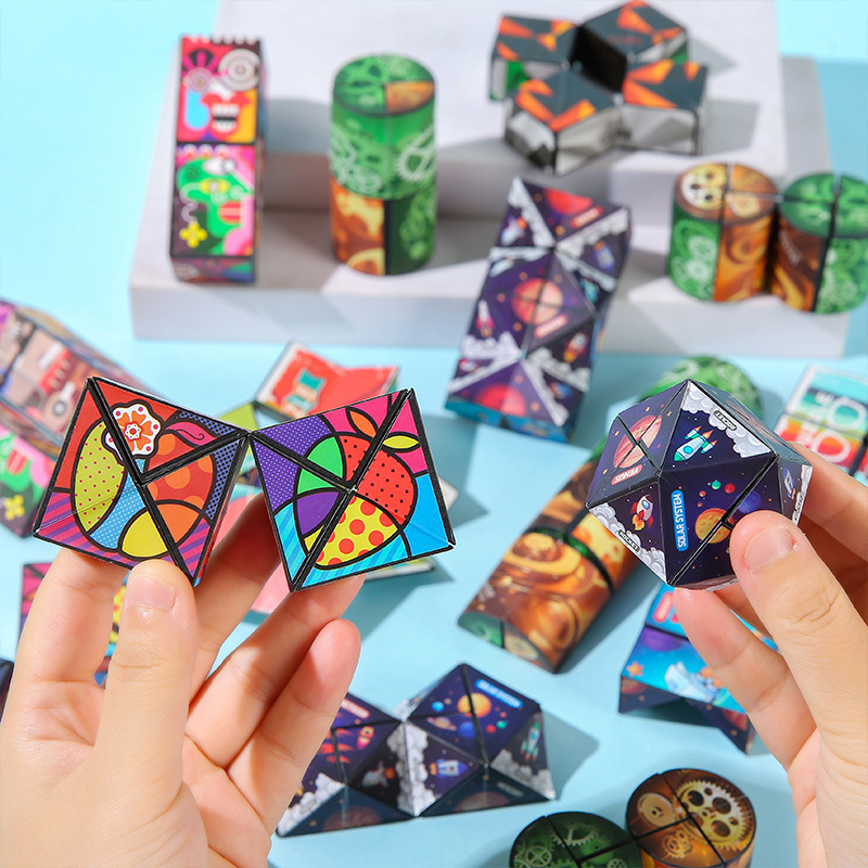 Children's educational toys gift three-dimensional magic cube decompression artifact 3D unlimited magic cube stall stall wholesale