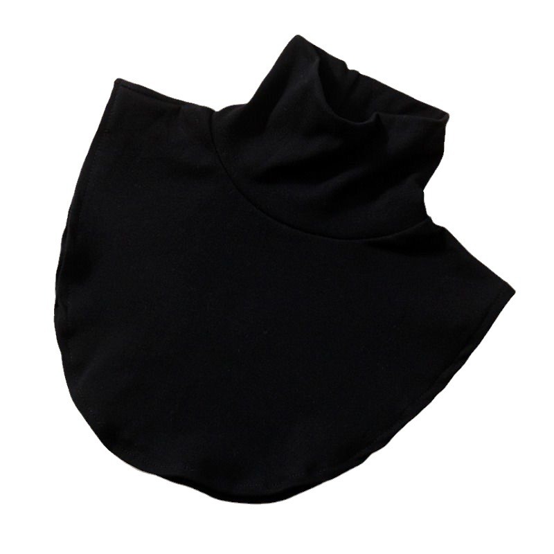 High collar fake collar women's all-match fake collar with sweater autumn and winter neck protection scarf Korean decorative collar knitted striped collar