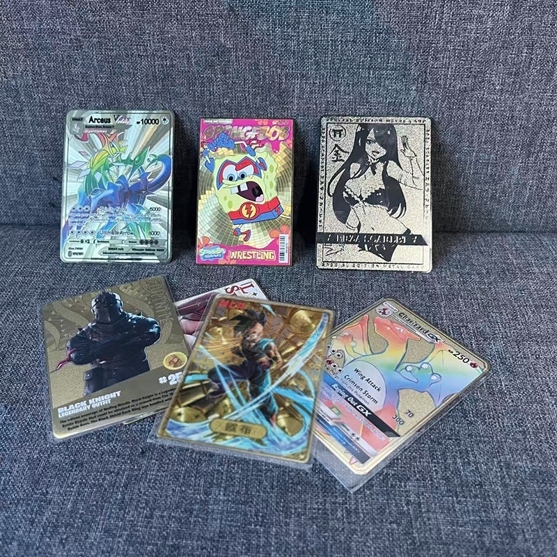 Anime Card Embossed Brushed Laser Card Game Customization Game Flash Card Animation Card Customization