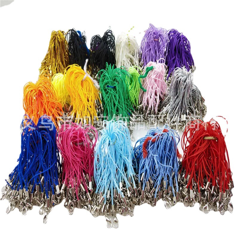 New Colorfulful Lobster Clasp Mobile Phone Lanyard Cartoon Polyester Key Doll Rope DIY Jewelry Manufacturer Wholesale Hot Model