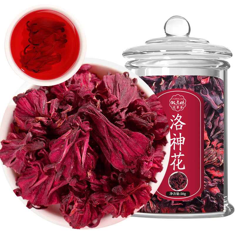 Roselle Tea Chinese Herbal Medicine Supplement Roselle Conditioning Official Authentic Rose Flower Women's Soaked Health-Preserving Scented Tea