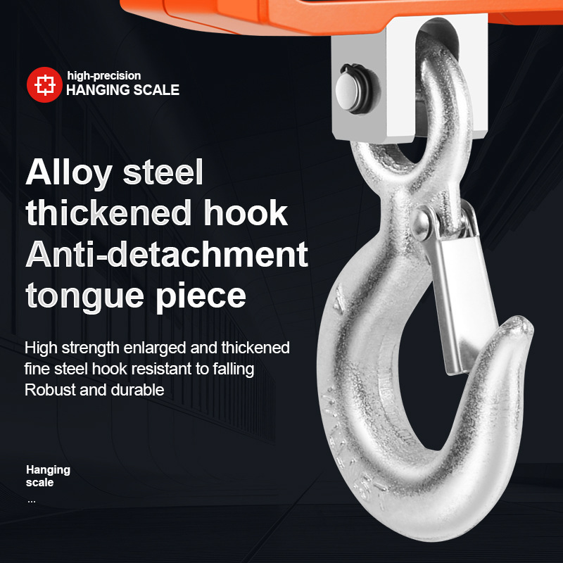 Cross-Border New Product Satchel 2t Hook Scale Wireless Digital Crane Scale High-Precision Portable Direct-View 2000kg Digital Crane Scale