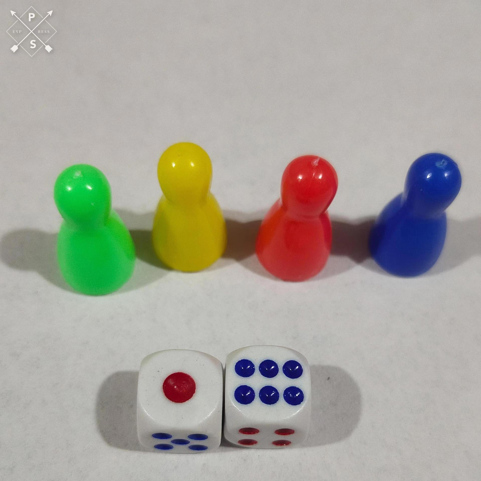 Spot supply of various models of colored chess dice checkers game chess flying chess backgammon