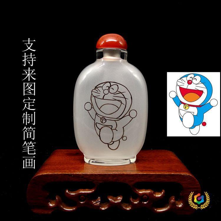 Набор инструментов для внутренней росписи бутылок для нюхательного табака, включает кисть для росписи, китайские пигменты, инструменты для внутренней росписи, практический набор, белая бутылка, пустая бутылка для нюхательного табака