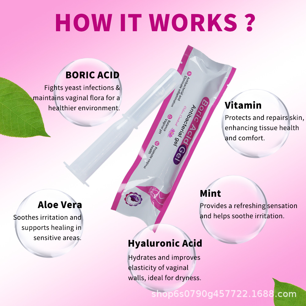 Women Boric Acid Vagina Gel Boric Acid Cleaning Gel