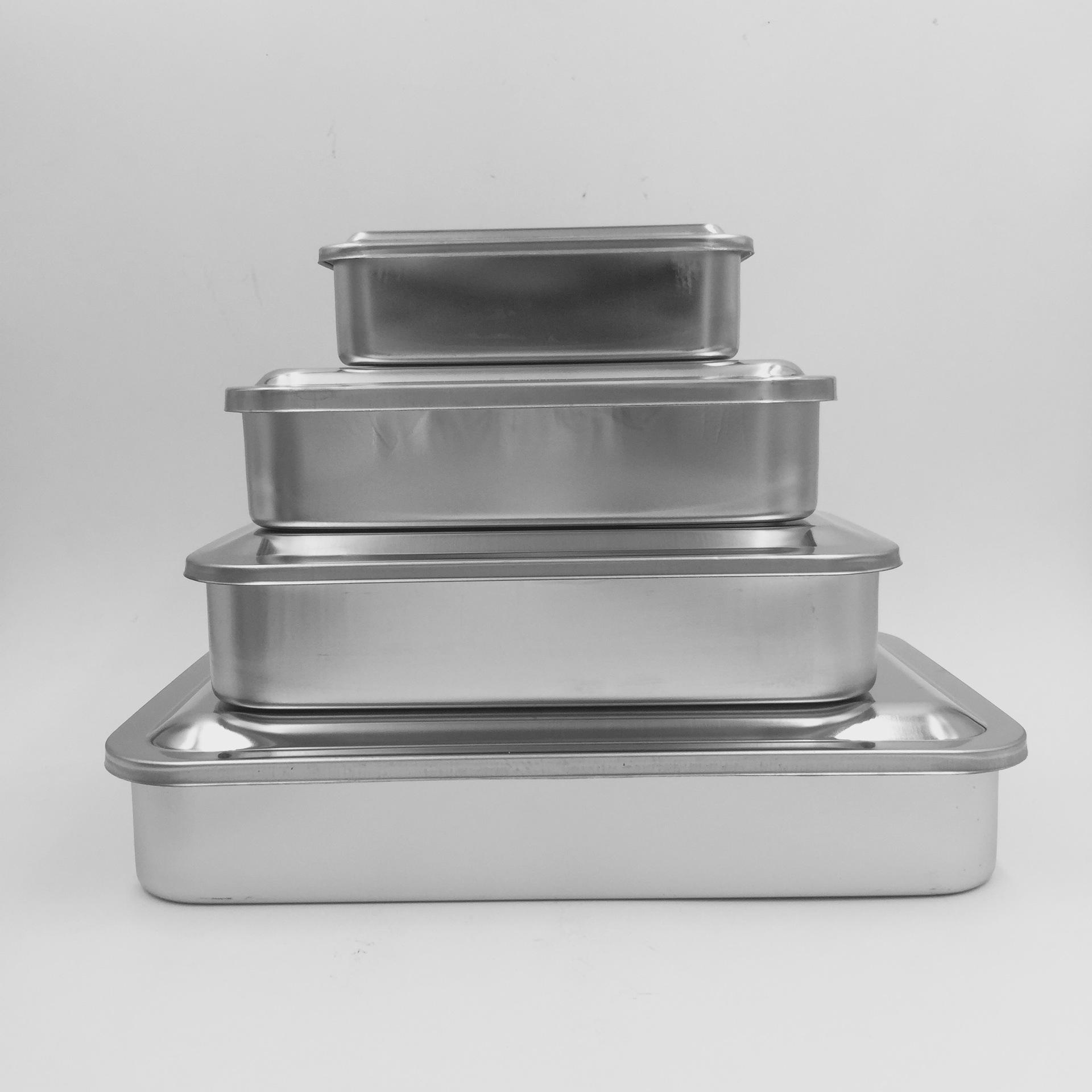 304 Stainless Steel Sterilization Box with Lid Square Dish with Lid Square Dish Sterilization Square Dish Surgical Tray Instrument Dish Sterilization Dish